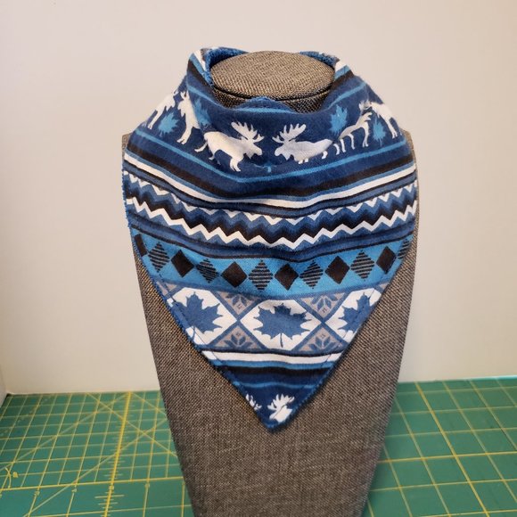 Handmade Lined Baby Drool Bandanas Set Of 3 - Picture 1 of 9